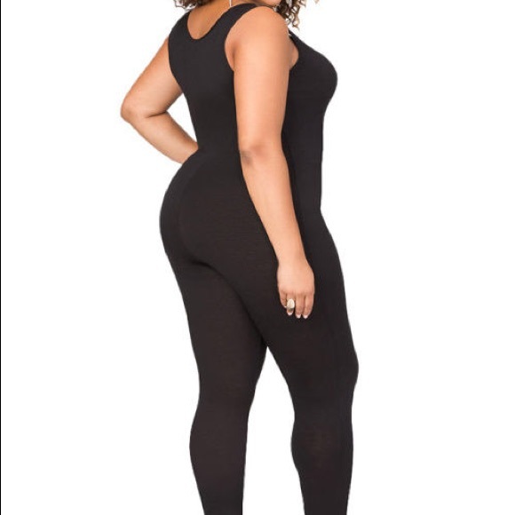 Plus Size Bandage Jumpsuit Black - Picture 3 of 5